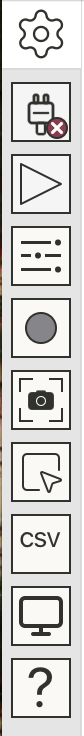 Sidebar icons and their order