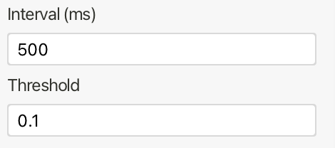 Interval and Threshold fields