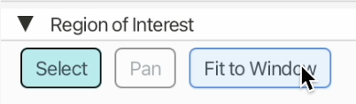 Region of interest Fit to Window control