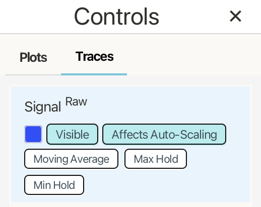 Trace card in the Traces tab