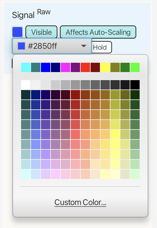 Trace color picker