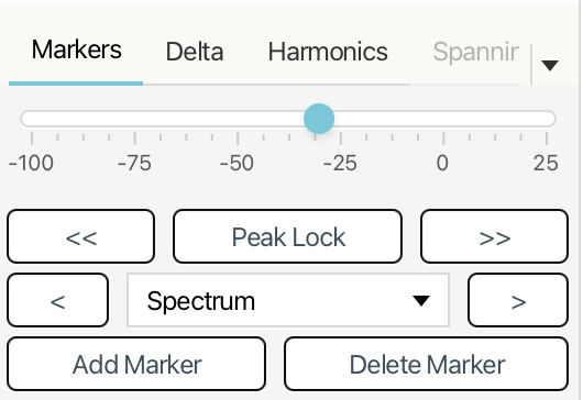 Standard marker controls